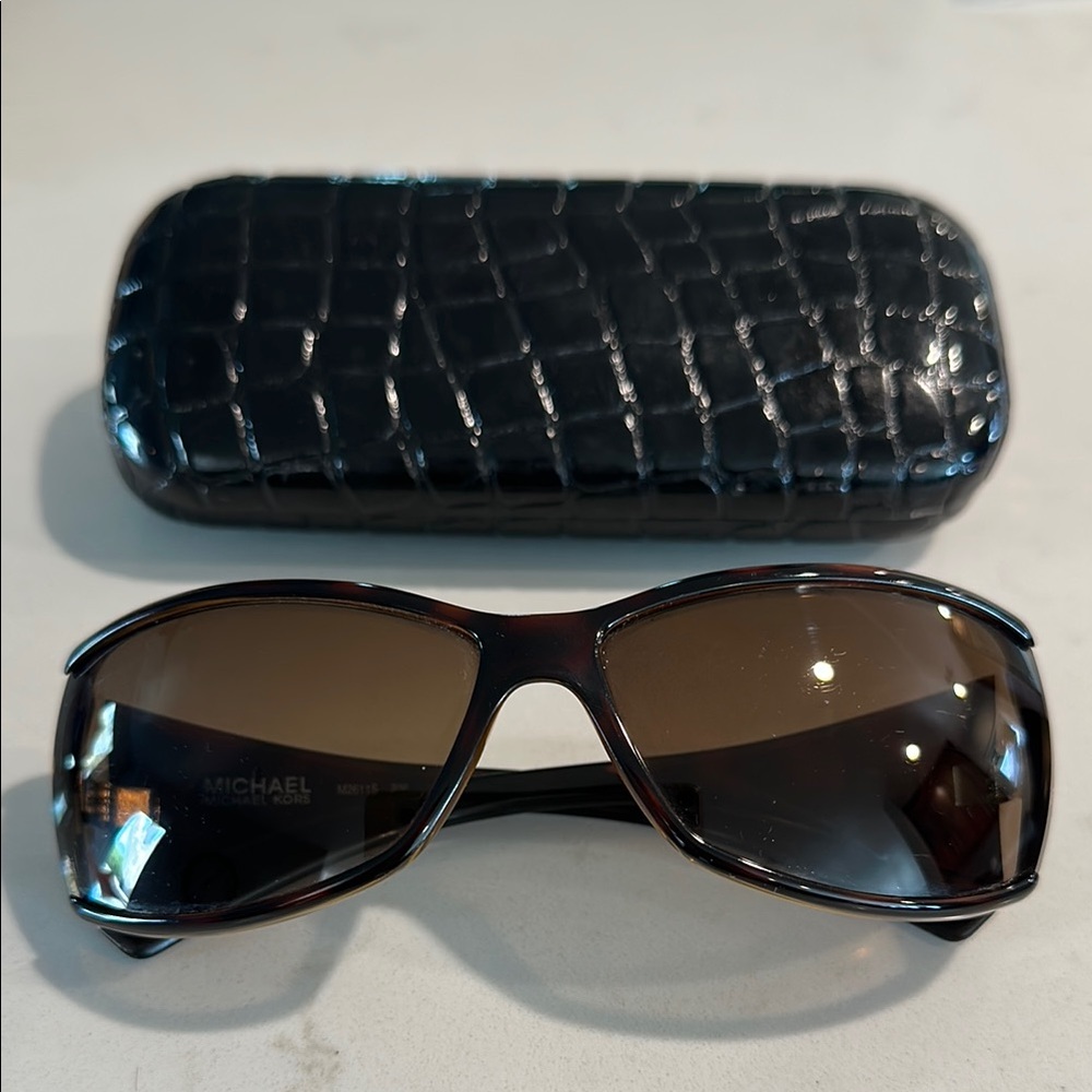 Michael Kors Brown Sunglasses with Black Case